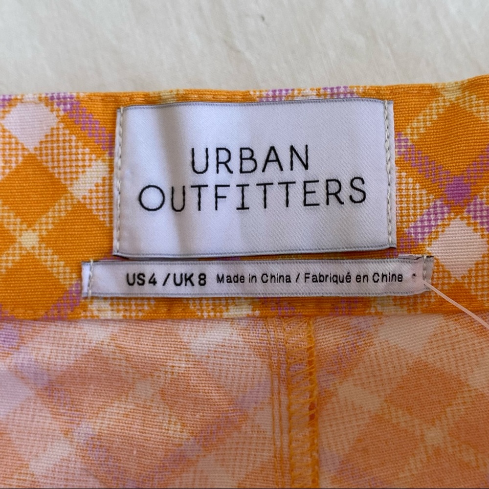 UO Urban Outfitters Ingrid Plaid Straight Leg Y2K Pants Leggings NWT - Picture 11 of 12